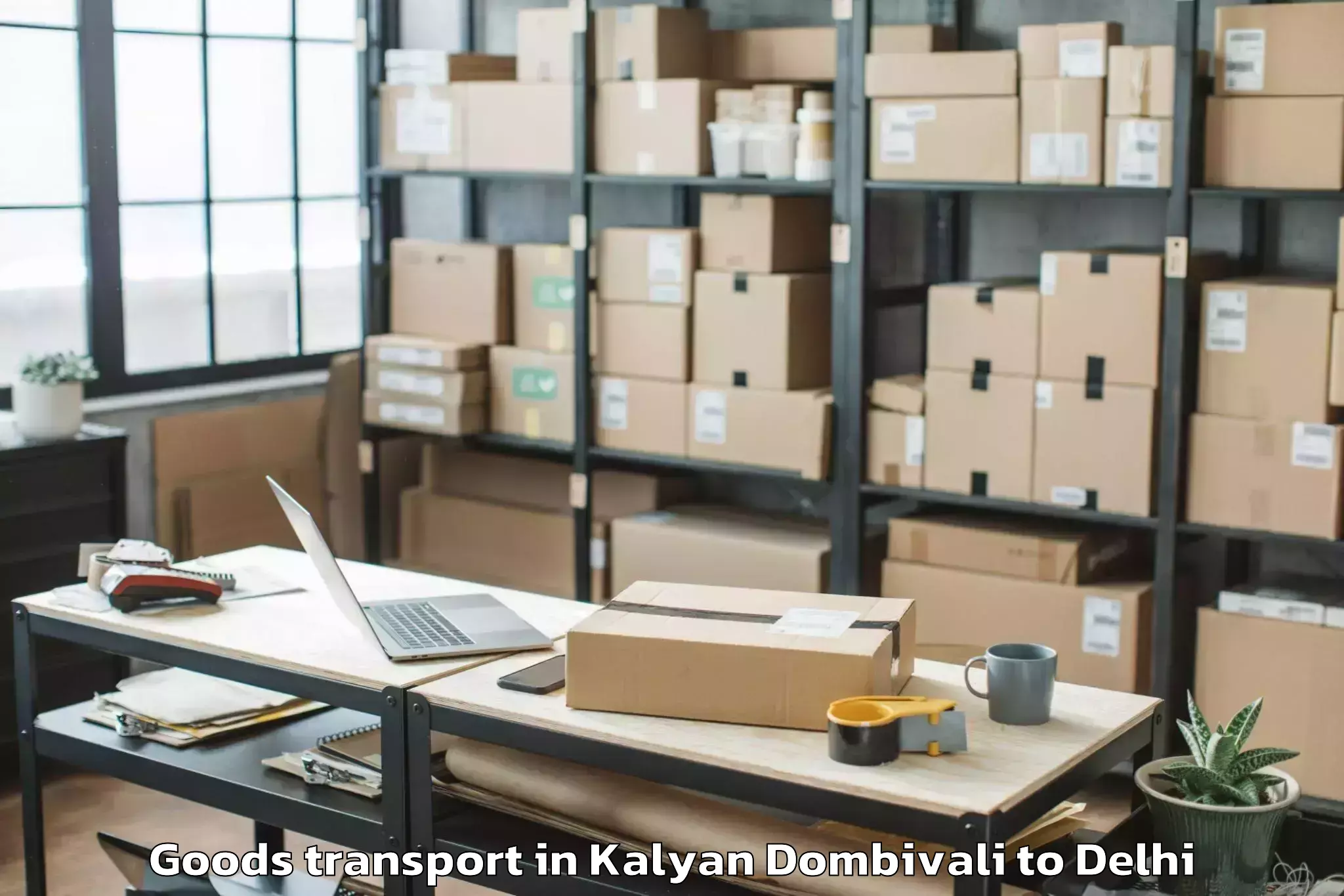 Book Kalyan Dombivali to Burari Goods Transport Online